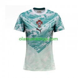 Camisola Portugal Mulher Equipamento Segundo Copa do Mundo 2026 Manga Curta